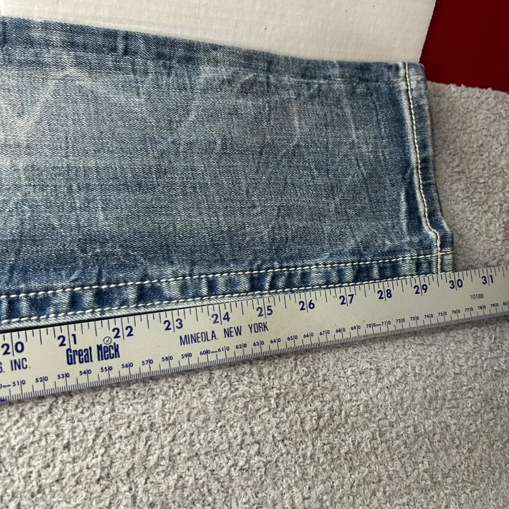 Miss Me Skinny Jeans Mid Rise Embellished Blue 29 Y2K McBling Western Boho Rodeo